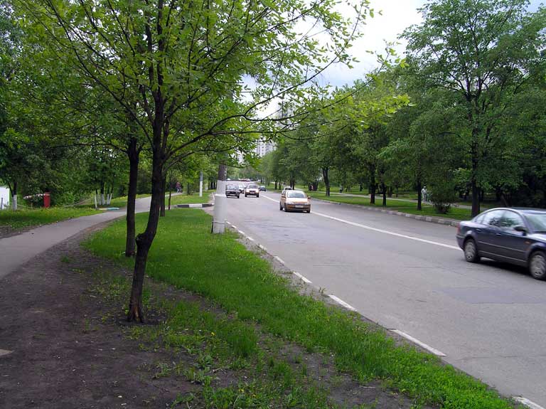 Закрыть окно - Торговый центр (комплекс): вид на Борисовский проезд в сторону Шипиловской улицы
